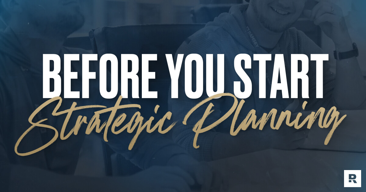 Before you start strategic planning